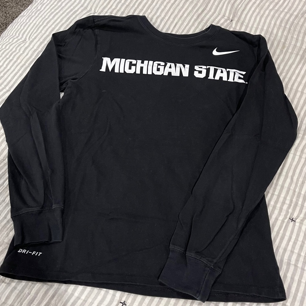 Nike Michigan State MSU Black Longsleeve